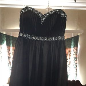 Black Embellished Cocktail Dress